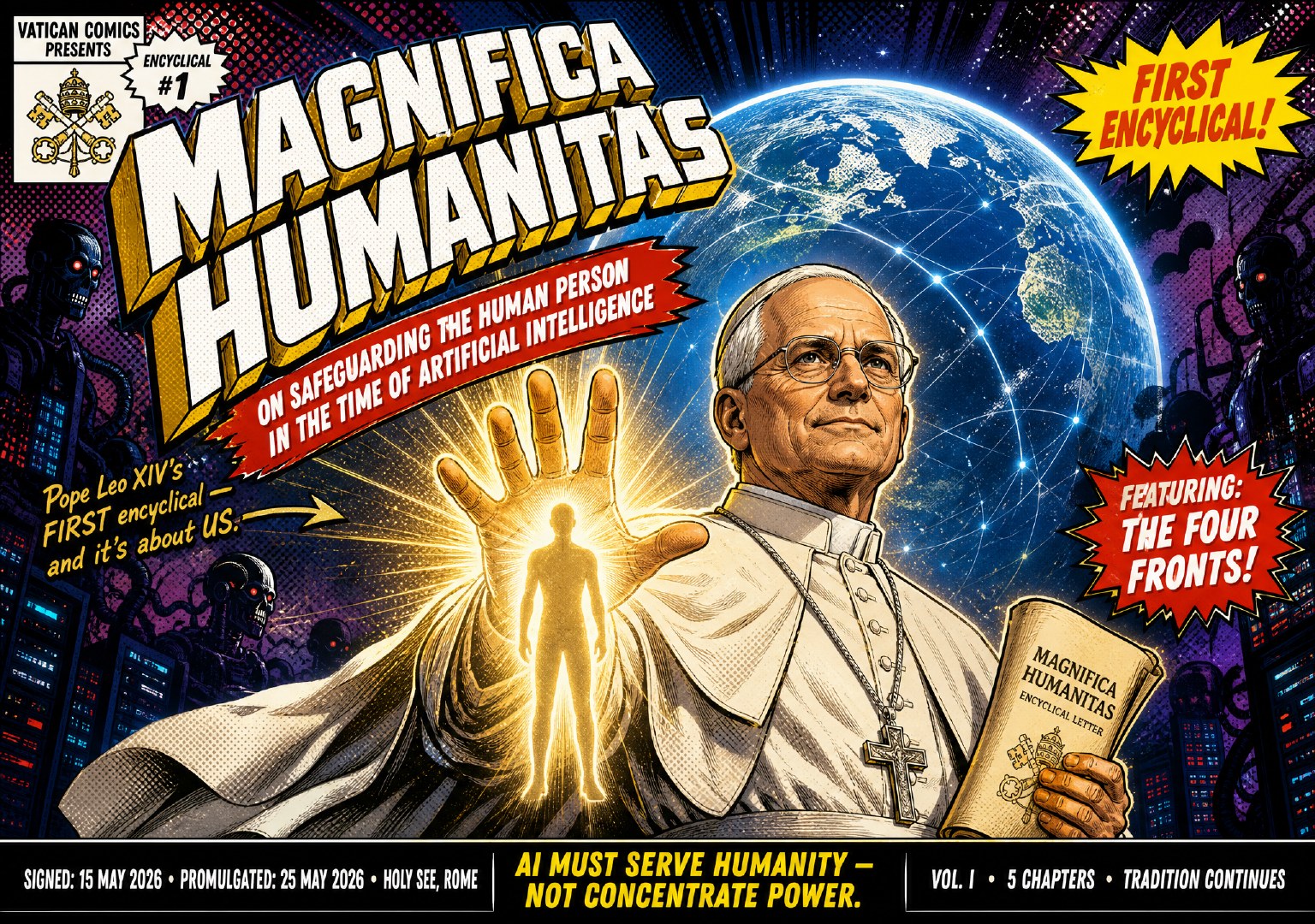 Magnifica Humanitas comic cover